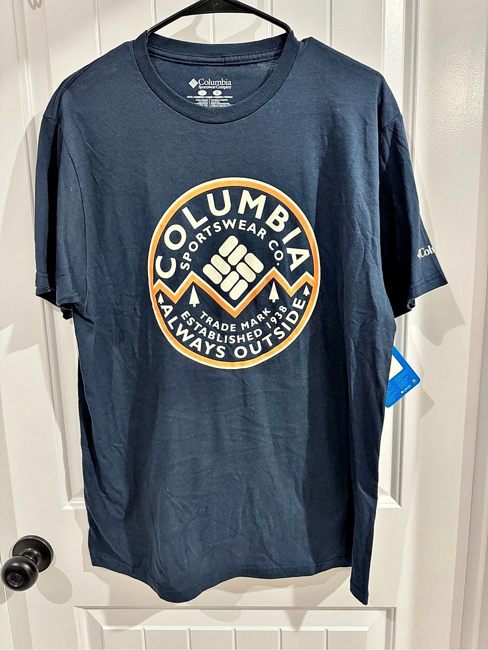 Columbia Always Outside Graphic T-Shirt Blue Medium